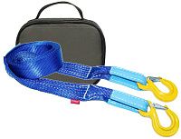 Динамический рывковый строп Tplus "Стандарт" 5 м (4,5 т) с крюками + сумка Динамический рывковый строп Tplus "Стандарт" 5 м (4,5 т) с крюками + сумка