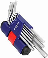 Набор шестигранных удлиненных ключей 2-10 мм Workpro WP222027, с Т-образной рукояткой, 9 шт Набор шестигранных удлиненных ключей 2-10 мм Workpro WP222027, с Т-образной рукояткой, 9 шт