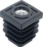 Гайка-вставка М6 для квадратных труб 20х20 мм толщиной 0,5 - 2 мм 634 30, полиэтилен Гайка-вставка М6 для квадратных труб 20х20 мм толщиной 0,5 - 2 мм 634 30, полиэтилен