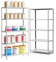 Стеллаж металлический до 100 кг, 5 полок Металл-завод СТФ 1245 Стеллаж металлический до 100 кг, 5 полок Металл-завод СТФ 1245