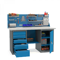 Верстак с драйвером и тумбой 850/1600/685 мм, Металл-завод ВДТ-1.6 Верстак с драйвером и тумбой 850/1600/685 мм, Металл-завод ВДТ-1.6