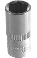 Торцевая головка 1/4"DR, DIN 3124, диаметр 8 мм Jonnesway S04H2108 Торцевая головка 1/4"DR, DIN 3124, диаметр 8 мм Jonnesway S04H2108