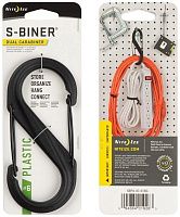 Карабин пластиковый универсальный Nite Ize S-Biner SBP6-03-01BG, размер 6, черный Карабин пластиковый универсальный Nite Ize S-Biner SBP6-03-01BG, размер 6, черный