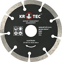 Диск алмазный сегментный 115х7,5х1,8х22,2 мм Krotec 3801001 Диск алмазный сегментный 115х7,5х1,8х22,2 мм Krotec 3801001