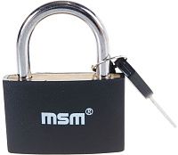 Навесной замок MSM ТНК3, черный Навесной замок MSM ТНК3, черный