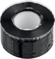 Изолента 25 мм х 3 м самослипающаяся аварийно-ремонтная СПАСАТЕЛЬ 30 000 В, ЗУБР PROF 12381-2, черная Изолента 25 мм х 3 м самослипающаяся аварийно-ремонтная СПАСАТЕЛЬ 30 000 В, ЗУБР PROF 12381-2, черная