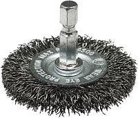 Щетка дисковая гофрированная для дрели 75 мм № 622 Профоснастка Эксперт 20902006, нержавеющая сталь Щетка дисковая гофрированная для дрели 75 мм № 622 Профоснастка Эксперт 20902006, нержавеющая сталь