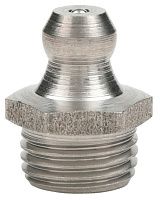 Пресс-масленка прямая DIN 71412 с конической головкой и метрической резьбой, нержавеющая сталь А4 Пресс-масленка прямая DIN 71412 с конической головкой и метрической резьбой, нержавеющая сталь А4