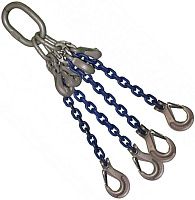 Строп цепной 5,3 т 5 м 4СЦ, с крюками-укоротителями, класс прочности 10 Строп цепной 5,3 т 5 м 4СЦ, с крюками-укоротителями, класс прочности 10