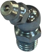 Пресс-масленка М8 (КГ1/8") угловая 45°, оцинкованная сталь Пресс-масленка М8 (КГ1/8") угловая 45°, оцинкованная сталь