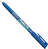 Супертонкий перманентный маркер 0,4 мм Pentel NMF50-C, синий  Супертонкий перманентный маркер 0,4 мм Pentel NMF50-C, синий