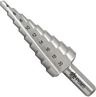 Сверло по металлу ступенчатое Р6М5 Волжский инструмент, в пластиковой упаковке Сверло по металлу ступенчатое Р6М5 Волжский инструмент, в пластиковой упаковке