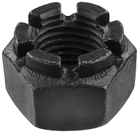 Гайка корончатая М8 DIN 935, класс прочности 8, сталь без покрытия Гайка корончатая М8 DIN 935, класс прочности 8, сталь без покрытия