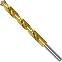 Сверло по металлу с проточенным хвостовиком 13х151/101 мм Р6М5 TiN Волжский инструмент 3707026, в упаковке Сверло по металлу с проточенным хвостовиком 13х151/101 мм Р6М5 TiN Волжский инструмент 3707026, в упаковке