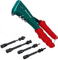 Заклепочник Combo2-M6 на 2 вида заклёпок с оснасткой М3 - М6 и 2,4 - 4,8 мм Kraftool 31180, в кейсе Заклепочник Combo2-M6 на 2 вида заклёпок с оснасткой М3 - М6 и 2,4 - 4,8 мм Kraftool 31180, в кейсе