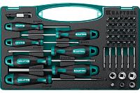 Набор отвёрток с насадками Kraftool X-Drive-50 26815, Cr-Mo, 50 предметов в кейсе Набор отвёрток с насадками Kraftool X-Drive-50 26815, Cr-Mo, 50 предметов в кейсе