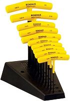 Набор ключей Т-образных шестигранных дюймовых 3/32"-3/8" Bondhus 13390, 10 предметов Набор ключей Т-образных шестигранных дюймовых 3/32"-3/8" Bondhus 13390, 10 предметов