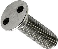Винт антивандальный М6х50 88112 (DIN 963), шлиц snake eyes, нержавеющая сталь А2 Винт антивандальный М6х50 88112 (DIN 963), шлиц snake eyes, нержавеющая сталь А2
