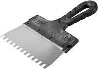 Шпатель фасадный 200 мм зубчатый ЗУБР Мастер, нержавеющая сталь Шпатель фасадный 200 мм зубчатый ЗУБР Мастер, нержавеющая сталь