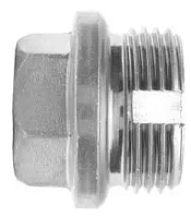 Пробка цилиндрическая с фланцем и дюймовой резьбой G1 " DIN 5586 form B, оцинкованная сталь Пробка цилиндрическая с фланцем и дюймовой резьбой G1 " DIN 5586 form B, оцинкованная сталь