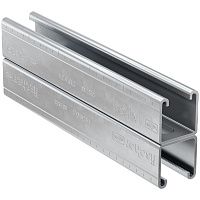 Профиль монтажный Н-образный 21х82х2,5х6000 мм Fischer FUS 41D 504459, оцинкованная сталь Профиль монтажный Н-образный 21х82х2,5х6000 мм Fischer FUS 41D 504459, оцинкованная сталь