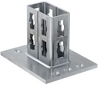 Фланец седельный для профиля FUS Fischer PSF 82 533741, оцинкованная сталь Фланец седельный для профиля FUS Fischer PSF 82 533741, оцинкованная сталь