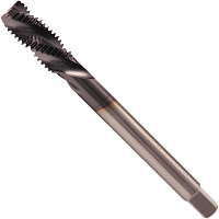 Метчик машинный спиральный М18х2,5 мм DIN 376 HSSE TiALN H-Tools 34762FHT, левая метрическая резьба Метчик машинный спиральный М18х2,5 мм DIN 376 HSSE TiALN H-Tools 34762FHT, левая метрическая резьба