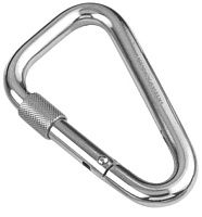 Карабин треугольный с винтовой муфтой 11 мм 8953, нержавеющая сталь А4 Карабин треугольный с винтовой муфтой 11 мм 8953, нержавеющая сталь А4