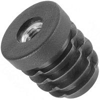 Гайка-вставка с закладной оцинкованной гайкой М8 для круглых труб D32 мм толщиной 1 - 2 мм 633 30, полиэтилен Гайка-вставка с закладной оцинкованной гайкой М8 для круглых труб D32 мм толщиной 1 - 2 мм 633 30, полиэтилен