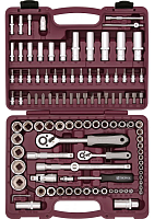 Набор инструмента 1/4 , 1/2" DR с торцевыми головками Thorvik TS108, 108 шт Набор инструмента 1/4 , 1/2" DR с торцевыми головками Thorvik TS108, 108 шт