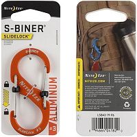 Карабин алюминиевый с фиксатором Nite Ize S-Biner SlideLock LSBA3-19-R6, размер 3 (оранжевый) Карабин алюминиевый с фиксатором Nite Ize S-Biner SlideLock LSBA3-19-R6, размер 3 (оранжевый)