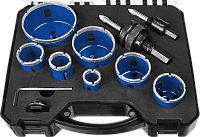 Набор алмазных коронок с оснасткой 20-68 мм ЗУБР 29870-H7_z017, 11 предметов Набор алмазных коронок с оснасткой 20-68 мм ЗУБР 29870-H7_z017, 11 предметов