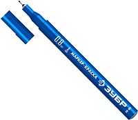 Маркер-краска экстратонкий 0,8 мм синий ЗУБР МК-80, 06324-7 Маркер-краска экстратонкий 0,8 мм синий ЗУБР МК-80, 06324-7
