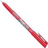 Супертонкий перманентный маркер 0,4 мм Pentel NMF50-B, красный  Супертонкий перманентный маркер 0,4 мм Pentel NMF50-B, красный