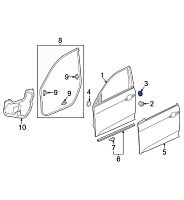 Клипса автомобильная фигурная 2668 Клипса автомобильная фигурная 2668