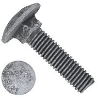 Болт мебельный М16х35 DIN 603, класс прочности 5.8, горячий цинк Болт мебельный М16х35 DIN 603, класс прочности 5.8, горячий цинк