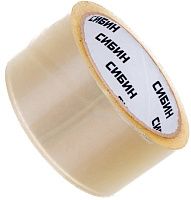 Лента клейкая упаковочная (скотч) 48х0,04 мм 50 м СИБИН 12055-50-50_z02, прозрачная Лента клейкая упаковочная (скотч) 48х0,04 мм 50 м СИБИН 12055-50-50_z02, прозрачная