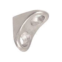 Полкодержатель с отверстиями под саморез никель, AL02 Полкодержатель с отверстиями под саморез никель, AL02