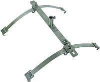 Держатель молниеприёмника на коньке кровли, двойная конструкция D=16 мм DEHN 123116, нержавеющая сталь Держатель молниеприёмника на коньке кровли, двойная конструкция D=16 мм DEHN 123116, нержавеющая сталь