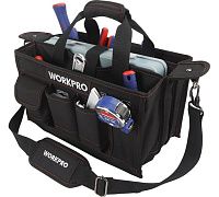 Сумка для инструмента 600D 390х220х290 с открытым верхом Workpro WP281006 Сумка для инструмента 600D 390х220х290 с открытым верхом Workpro WP281006