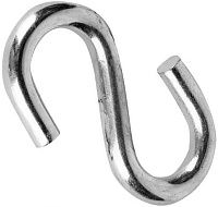 Крючок S-образный симметричный 3 мм 4070, нержавеющая сталь А2 Крючок S-образный симметричный 3 мм 4070, нержавеющая сталь А2