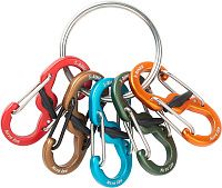 Набор карабинов для ключей Nite lze KeyRing Locker S-biner KRGA-A1-R3 5 шт, алюминий Набор карабинов для ключей Nite lze KeyRing Locker S-biner KRGA-A1-R3 5 шт, алюминий