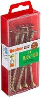 Саморез потай 6х100 мм Fischer FPF-SZ YZP 653981, неполная резьба, желтый цинк (10 шт) Саморез потай 6х100 мм Fischer FPF-SZ YZP 653981, неполная резьба, желтый цинк (10 шт)