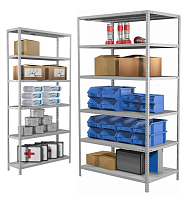 Стеллаж металлический до 200 кг, 6 полок Металл-завод СТФУ-П 1066 Стеллаж металлический до 200 кг, 6 полок Металл-завод СТФУ-П 1066