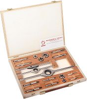 Резьбонарезной набор UNF1/4"-1/2" 115CrV3 Bucovice 316100, мелкая дюймовая резьба, 20 предметов Резьбонарезной набор UNF1/4"-1/2" 115CrV3 Bucovice 316100, мелкая дюймовая резьба, 20 предметов