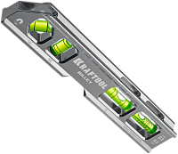 Уровень магнитный брусковый 8 в 1, 4 глазка 200 мм Kraftool Billet 34790 Уровень магнитный брусковый 8 в 1, 4 глазка 200 мм Kraftool Billet 34790