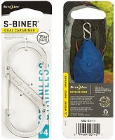 Карабин нержавеющий универсальный Nite Ize S-Biner SB4-03-11, размер 4 (серебристый) Карабин нержавеющий универсальный Nite Ize S-Biner SB4-03-11, размер 4 (серебристый)