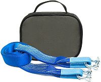Динамический рывковый строп Tplus "Стандарт" 5 м (4,5 т) + шаклы 2х2т, сумка Динамический рывковый строп Tplus "Стандарт" 5 м (4,5 т) + шаклы 2х2т, сумка