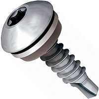 Саморез для профлистов и м/к JT2-FR-2H-4,8x20 V11 с полукруглой головкой и EPDM прокладкой EJOT 9630174820,   Саморез для профлистов и м/к JT2-FR-2H-4,8x20 V11 с полукруглой головкой и EPDM прокладкой EJOT 9630174820,