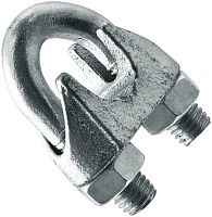 Зажим для троса 4 мм DIN 741, оцинкованная сталь Зажим для троса 4 мм DIN 741, оцинкованная сталь